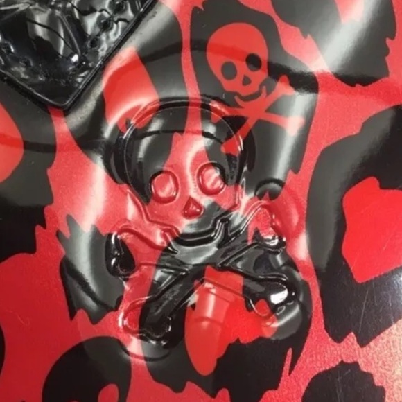 Loungefly Leopard Skull Embossed Dome Satchel RARE Bag Purse Double Zipper - Picture 11 of 13